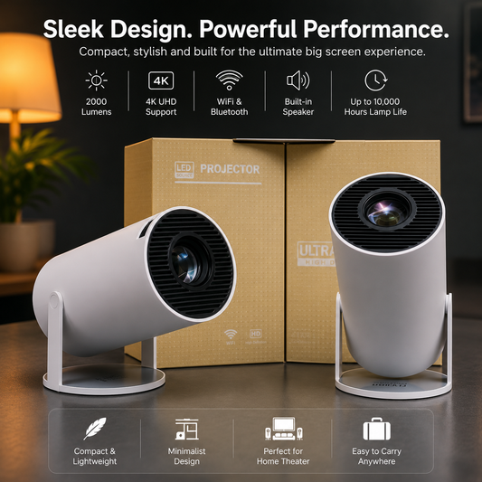 Smart 4K Mini Projector