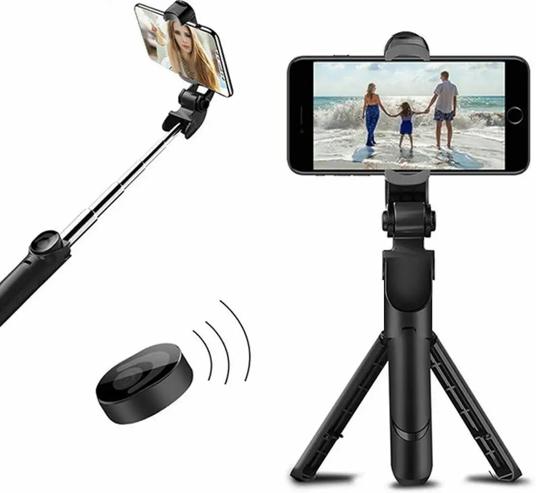 XITARA 3-in-1 Selfie Stick Tripod with Wireless Bluetooth Remote | Extendable Mobile Stand | Portable Tripod for Reels, Vlogging & Photography