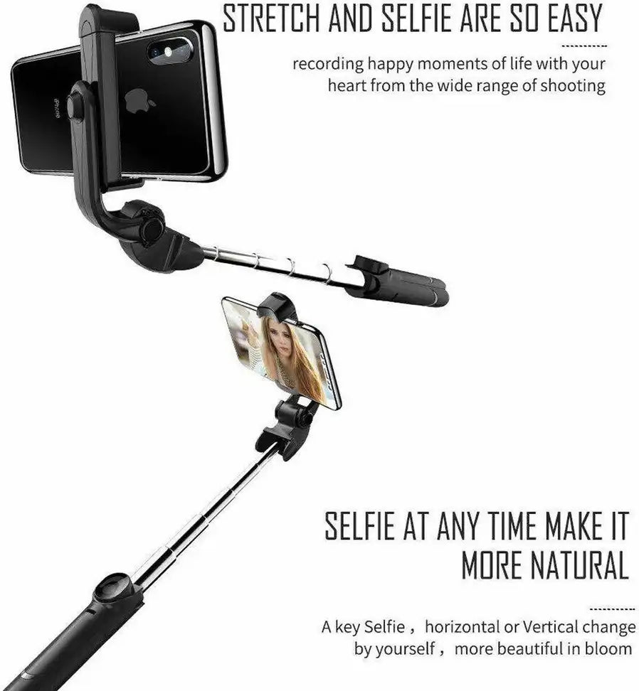 XITARA 3-in-1 Selfie Stick Tripod with Wireless Bluetooth Remote | Extendable Mobile Stand | Portable Tripod for Reels, Vlogging & Photography