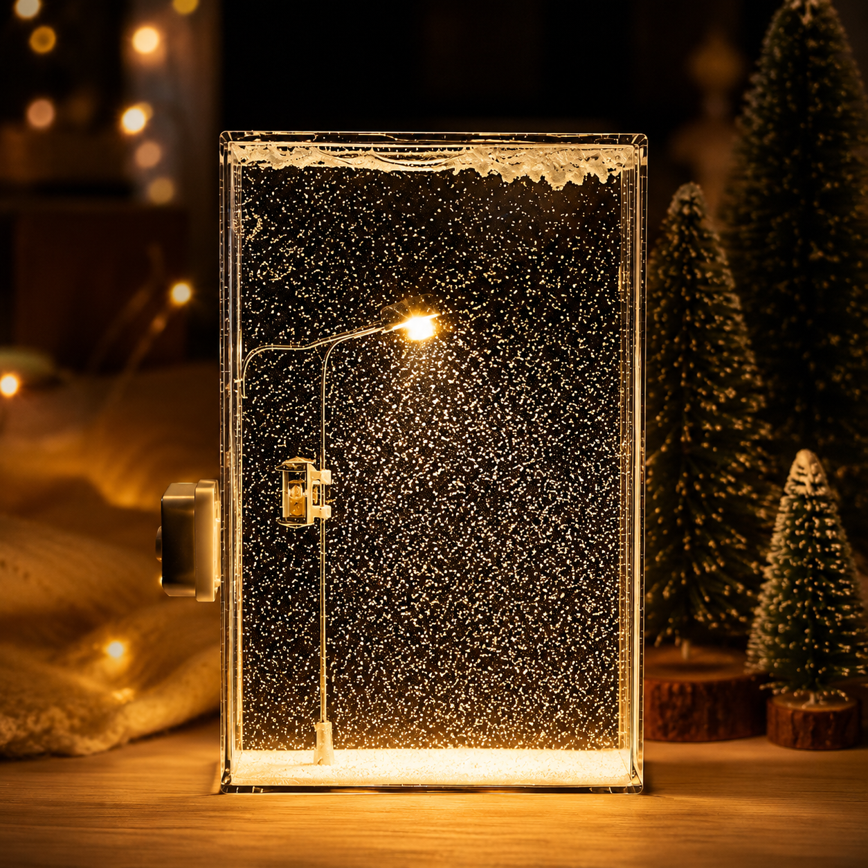 Magical Snowfall LED Night Lamp – Premium Aesthetic Room Decor Light