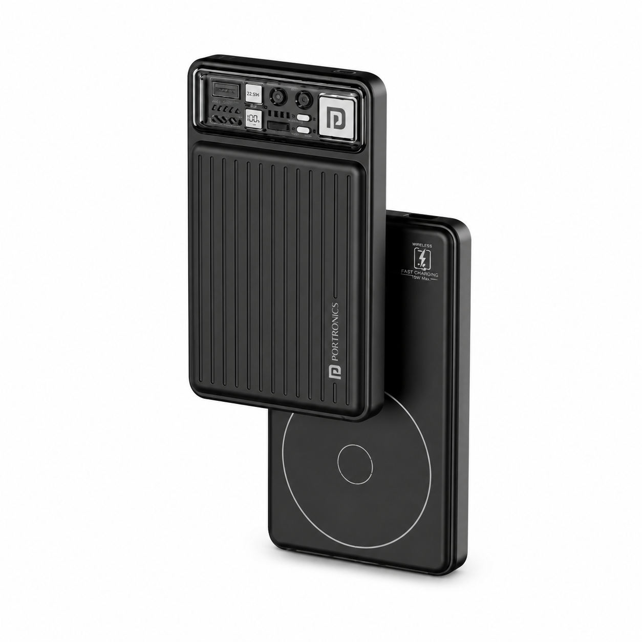 Portronics 10000mAh Magnetic Wireless Power Bank | 22.5W Fast Charging | MagSafe Compatible | Type-C Output | Portable Power Bank