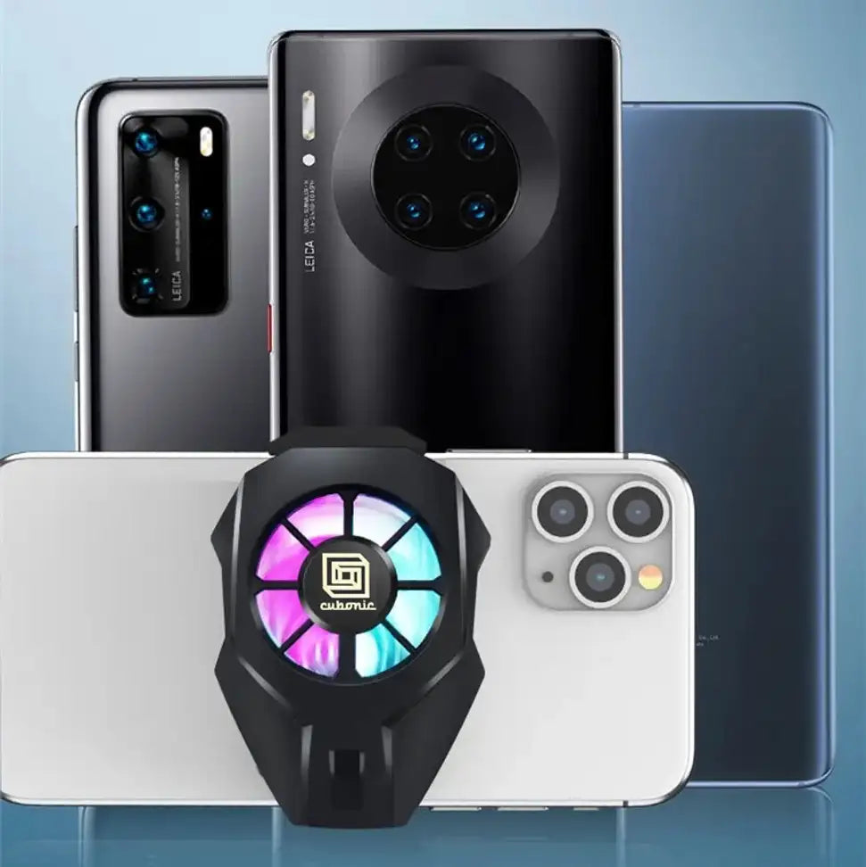 Mobile Phone Cooler Fan | RGB Gaming Cooling Fan | Mobile Radiator Cooling Pad | Fast Cooling for PUBG, BGMI & Free Fire