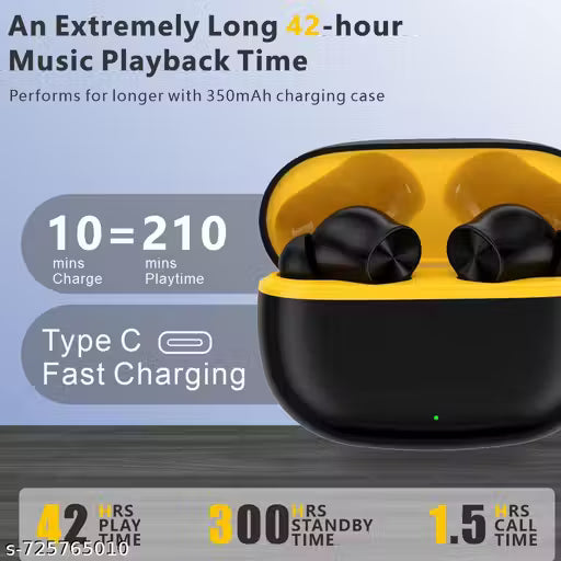 AIRPOD PRO T200 Wireless Earbuds | Bluetooth 5.3 | HD Sound | Type-C Fast Charging